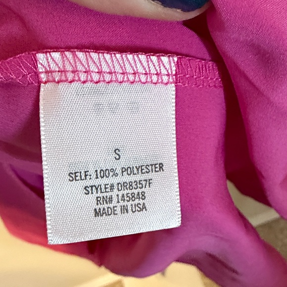 EVERLY‎ for Francesca's Pink Cold Shoulder Ruffle Dress Size S - Picture 3 of 6